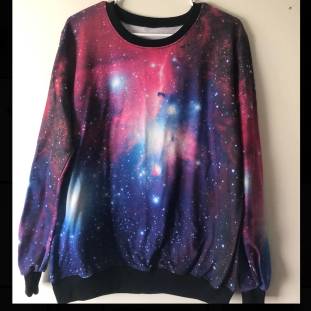 Galaxy Crew Neck Swearshirt